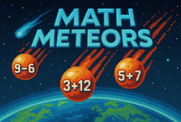 Math Meteors - Educational Math Game